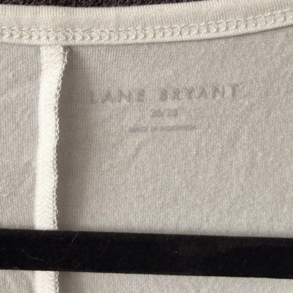 Lane Bryant white Tee